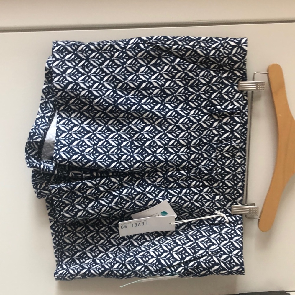 Brand new Level 99 blue and white shorts.